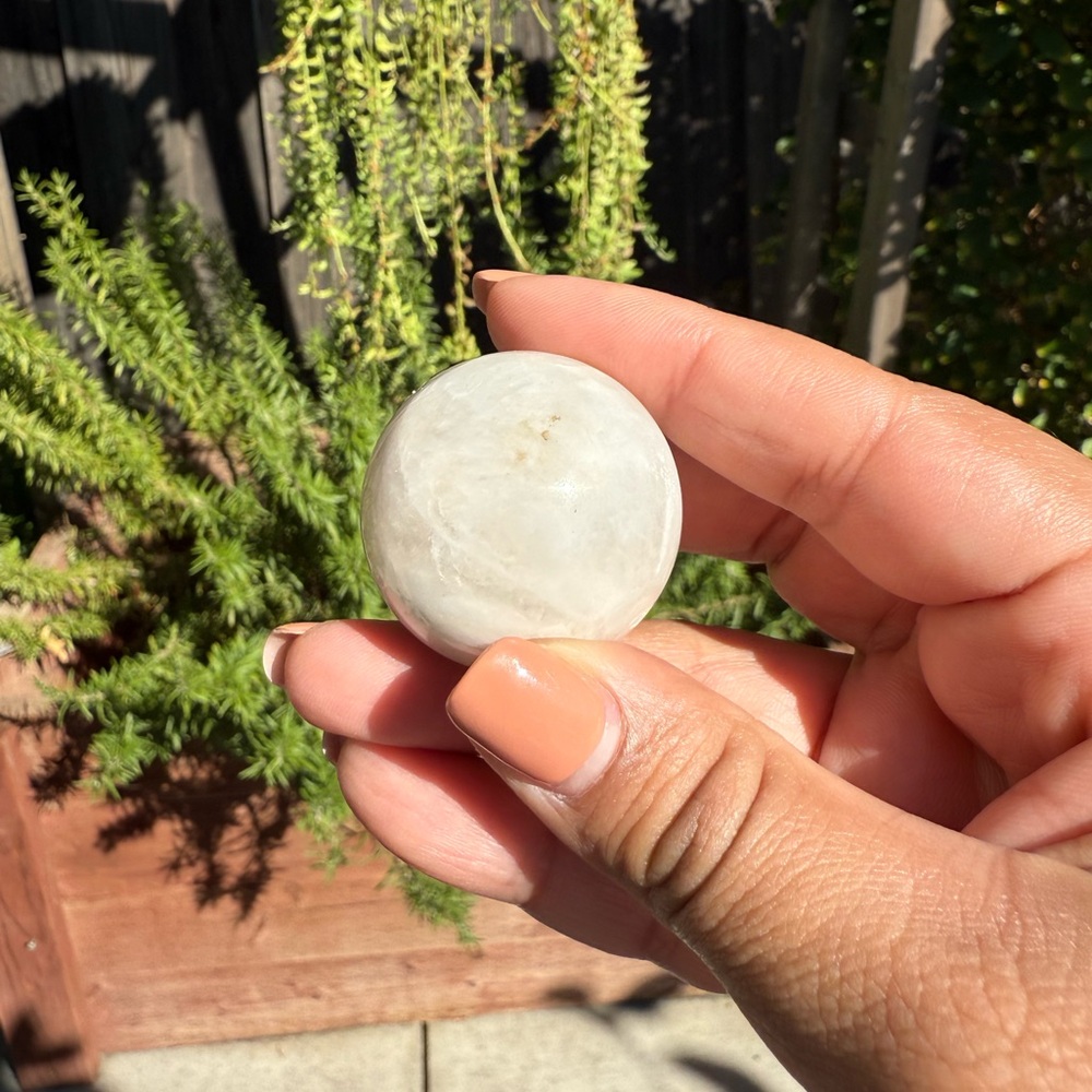 White Druzy Agate Sphere